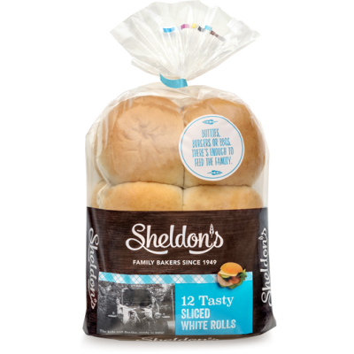 Sliced white rolls